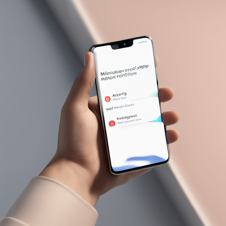 A clean, empowering 3D render showing a close-up of a person's hands holding a modern smartphone. On the screen, a simplified version of a notification settings menu is visible. One finger is decisively sliding a master 'Do Not Disturb' or a specific app's notification toggle to the 'off' position. The scene is well-lit, minimalist, and conveys a sense of control and intentionality.
